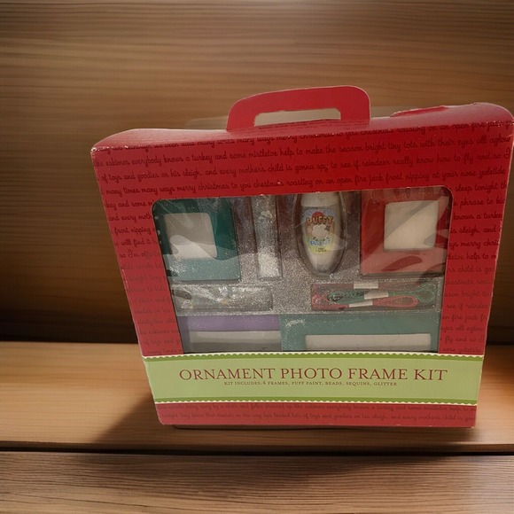 Target Other - Ornament Photo Frame Christmas Holiday Ornament Photo Frame Kit Target 2002 Vtg